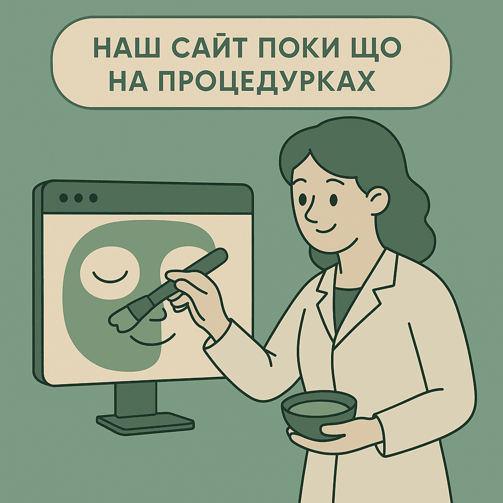 наш сайт поки що на процедурках